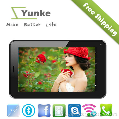 7" Tablet pc Allwinner A13 2G phone call with bluetooth 5 Point Capacitive Screen 512MB 4GB Wifi Android Tablet PC Q88